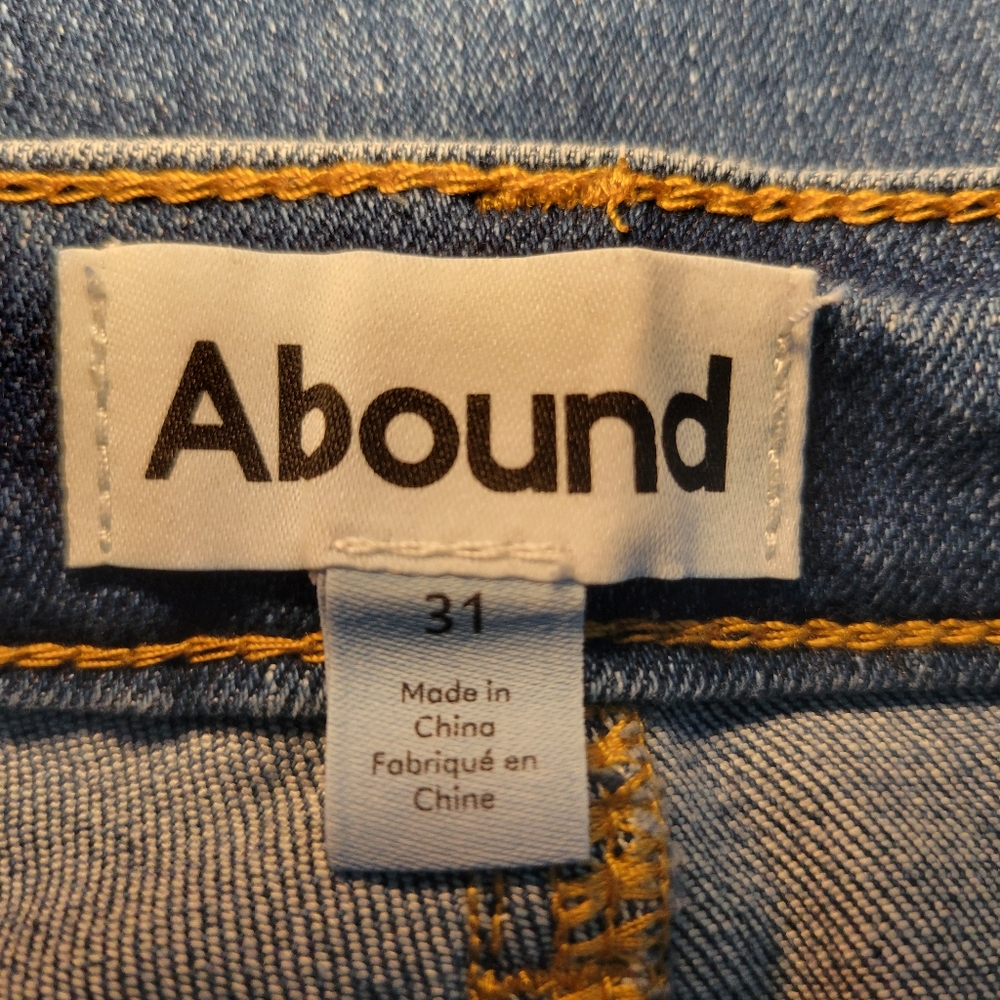 NWT Abound Mid Rise Flare Jean Med Dark Wash Womens Size 31 - Picture 6 of 14